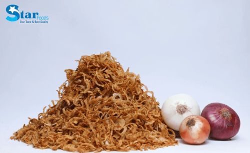 Brown Fried Onion Flakes, Certification : FSSAI Certified for Cooking