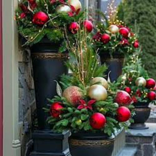 Glass Hanging Christmas Ornaments, Shape : Round