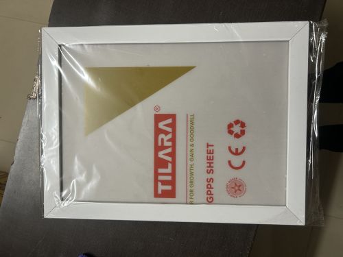 Acrylic Glass A3 Size White Photo Frame, Brand Name : Master