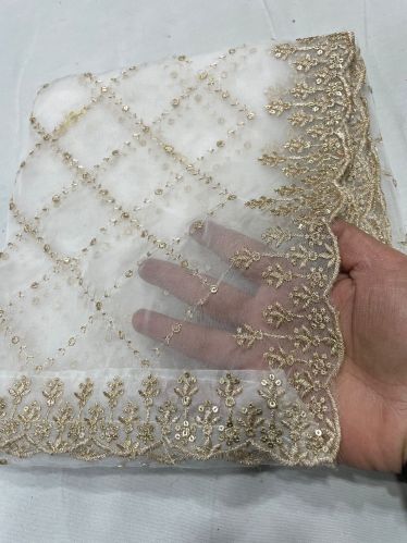 Embroidery Organza Dupatta, Brand Name : Kishan Chand Prem Nath