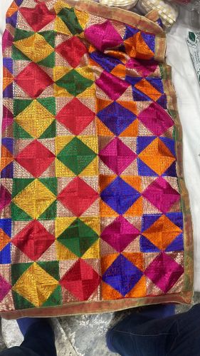 Chinon Phulkari Embroidery, Packaging Type : Multicoloured