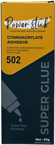 Power Stick 502 Super Glue, Color : Transparent, Form : Liquid
