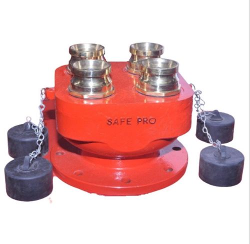 Metal SS Four Way Inlet Valve, Color : Red Multisizes