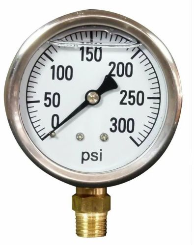 Round Stainless Steel Pressure Gauge, Display Type : Analog