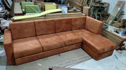 Modern Brown L Shape Sofa