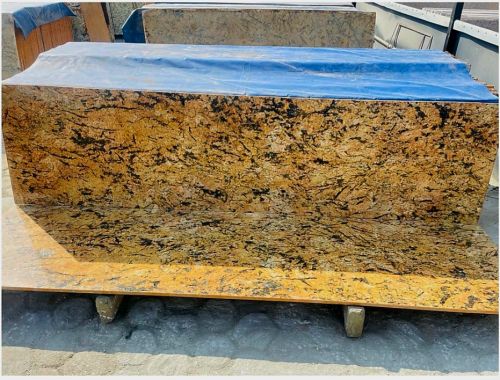 Polished Alaska Gold Granite, Color : Light Yellow 8×3ft