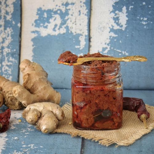 Ginger Pickle, Packaging Type : Glass Jar, Taste : Sweet & Sour