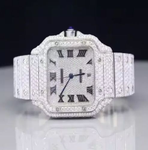 Modern Luxury Fully Iced-Out Hip Hop Automatic Watch