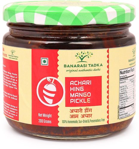 Banarasi Tadka Mustard Seeds Homemade Achari Hing Mango Pickle