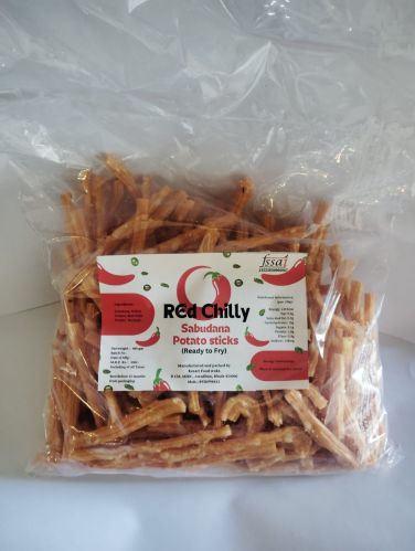 Rock Salt Red Chilli Sabudana Potato Sticks, Packaging Size : 400g