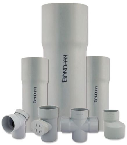 PVC SWR Pipes, Brand Name : BANDHAN 75-160 Mm