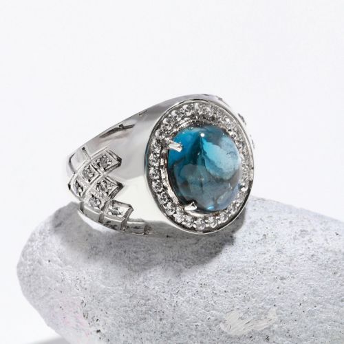 925 Sterling Silver Rings, Shape : Round