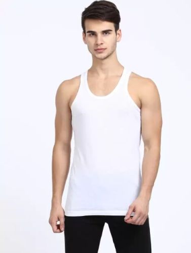 Cotton 80 Cm Mens Plain Vest, Color : White, Technics : Machine Made