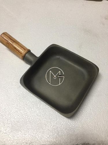 MG Alunimum Almunium Serving Pan, Color : Black for Cooking