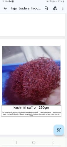 Organic saffron Food Grade, Packaging Type : Red