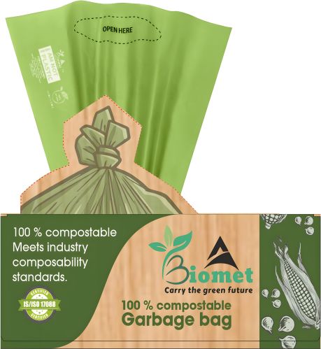 Gusseted Separate Pcs Biomet Biodigradble & Compostable Garbage Bag