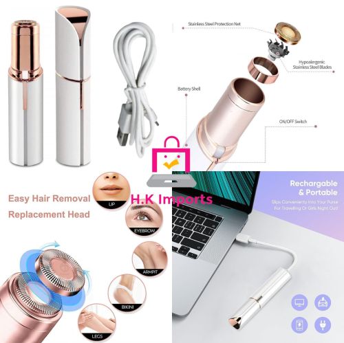 Plastic Flawless Facial Hair Remover, Packaging Type : White