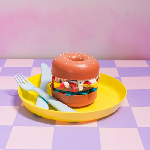 Hamburger Handmade Dessert Soap, Color : Multicolor, Weight : 325gm