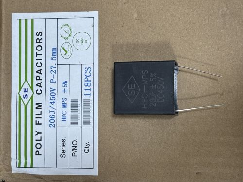 Polyester Film Electric Polished 20uf 450vdc Capacitor