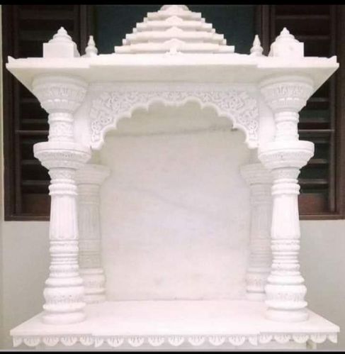 Polished White Marble Temple for Home
