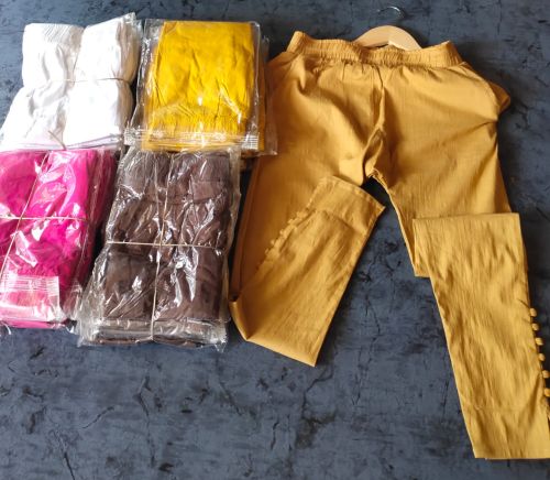 Pure Cotton Cigar Pants 4 WAY Casual Wear