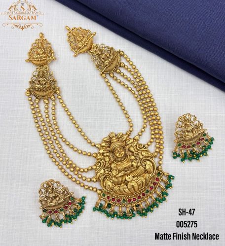 Pure Gold flexible choker cum necklace Kundan Fashion Jewellery free