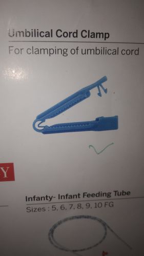 Umbilical Cord Clamp, Grade : Medical Grade for Clinic, Hospital