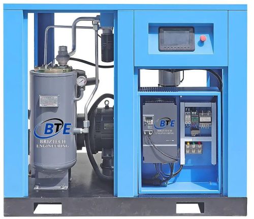 Steel Rotary Screw Air Compressors, Color : Blue, Gray