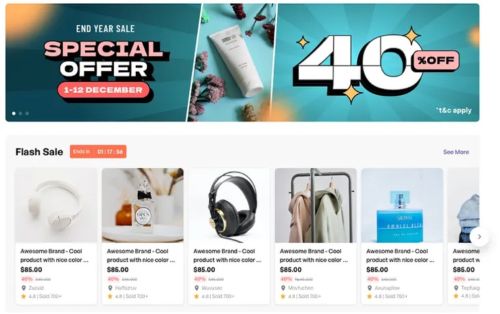 E-commerce Application Development, Platform : Hybrid)