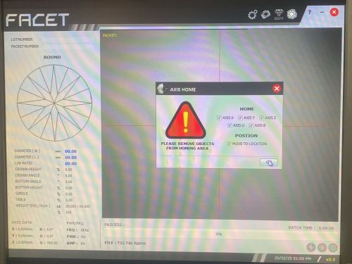 Laser Facet Cutting Software