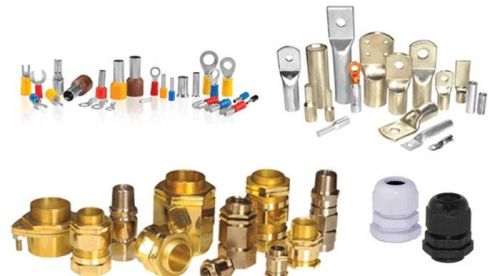 Aluminun Non Polished Cable Gland, Color : Golden