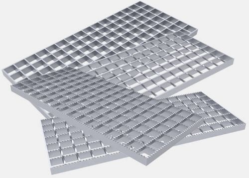 Galvanized Plate Non Polished Metal Gratings, Color : Black, Grey