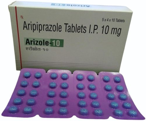 Aripiprazole, Color : White, White 10, Form : Tablets