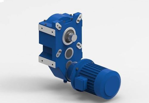 Coated Stainless Steel H Series Hoist Geared Motor, Color : Blue