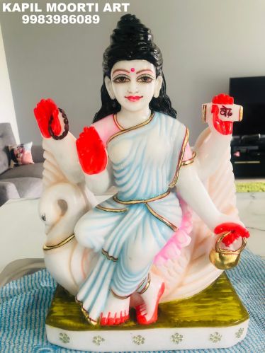 Marble Brahmani Mata Moorti for Home & Temple