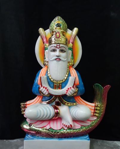 Polished Marble Jhulelal Statue, Speciality : Shiny