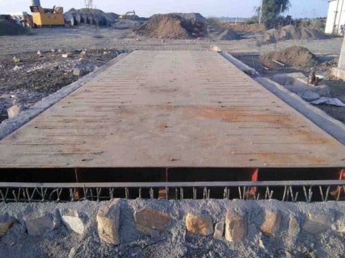 Mild Steel 80 Ton Electronic Modular Weighbridge 18 Meter