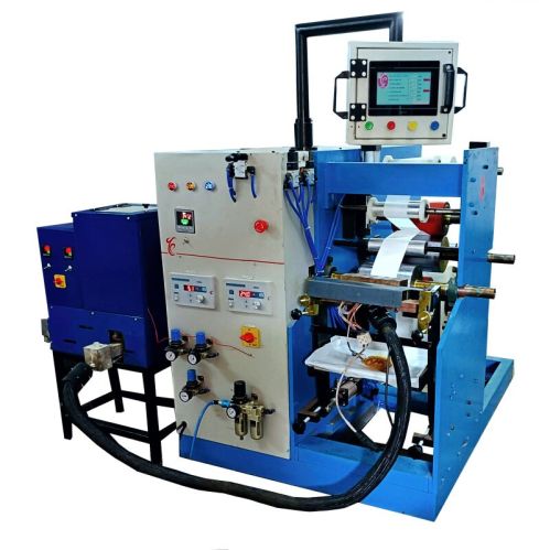 TRASY Electric Hot Melt Coating Machine HMC6 TS, Color : Grey Blue