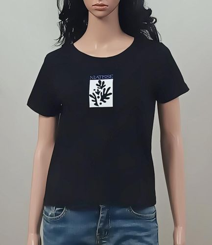 W13120 Ladies Printed Crop T-Shirts
