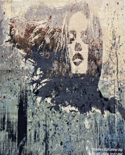 Smooth Wool-Silk Designer Hand Knotted Carpet 8x10