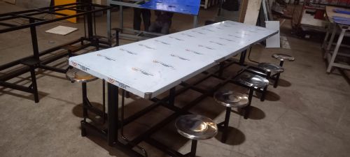 10 Seater Stainless Steel Canteen Table Set