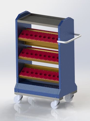 Metal CNC Tool Holder Trolley, Color : Multicolor for Industrial