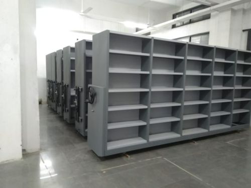 Mild Steel Mobile Compactor Storage System, Color : Grey for Industrial