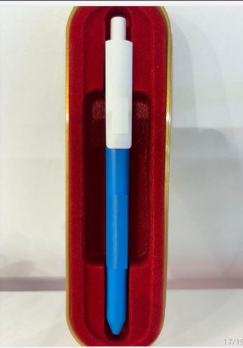 Plastic Ball Pen, Color : Sky Blue & White Comomon