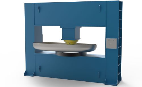 Polished Dish End Hydraulic Press Machine for Industrial