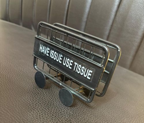 Powder Coated Iron Barricade Tissue Holder Baricade Design