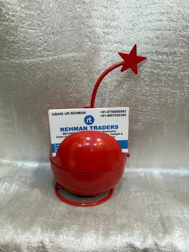 Rehman Traders Iron Visiting Card Holder (Bomb Design ), Color : Red
