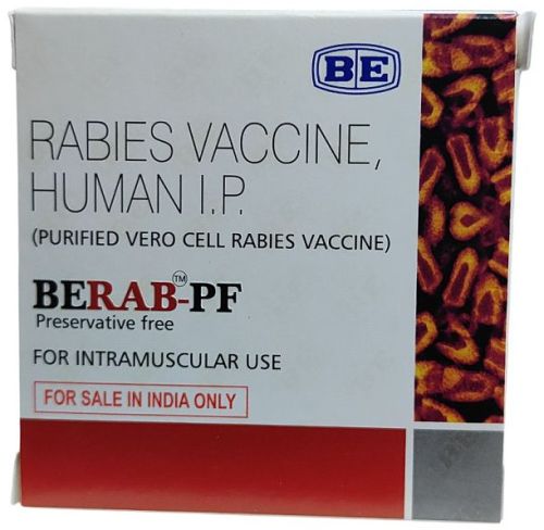 Berab -PF Rabies Vaccine Human IP Injection, Form : Liquid