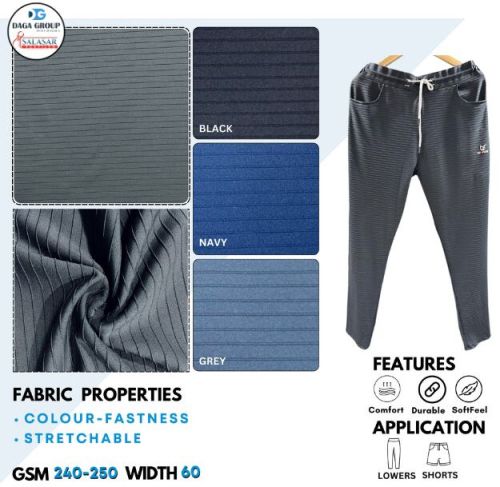 Spandex Polyester Fabrics, Brand Name : Shree Salasar Textiles