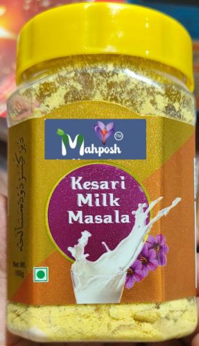 Kesar Milk Masala Powder, Color : Yellow, Packaging Type : Box